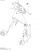 138 - PEDAL/PEDAL BRACKET (LHD:AT)