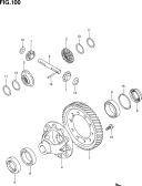 100 - FRONT DIFFERENTIAL GEAR (MT:M16A)