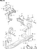 10 - ENGINE MOUNTING (J20A:FWD:AT)
