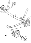 45 - REAR DRUM AND AXLE