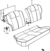161 - REAR SEAT (5DR:GL)