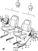 161 - FRONT SEAT (3DR:RHD; GL, GC)