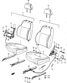 201 - FRONT SEAT (3DR:RHD GLX;W/WALK IN TYPE)