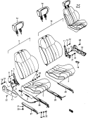 204 - FRONT SEAT (3DR:LHD;GT/GTI E15, E43)