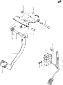 82 - PEDAL AND PEDAL BRACKET (RHD:AT)