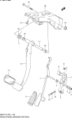 152 - PEDAL AND PEDAL BRACKET (AT:RHD)