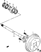114 - REAR AXLE AND BRAKE DRUM