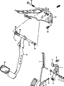125 - PEDAL AND PEDAL BRACKET (AT)