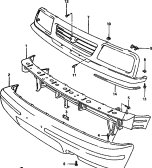 149A - FRONT BUMPER AND GRILLE (2DR) 