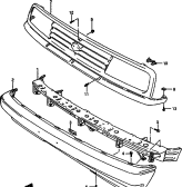 149 - FRONT BUMPER AND GRILLE (2DR) 