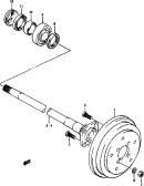 101 - REAR AXLE AND BRAKE DRUM