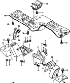 6 - ENGINE MOUNTING (2WD:91 MODEL)