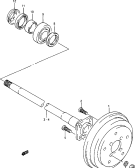 131 - REAR AXLE AND BRAKE DRUM