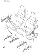 162 - FRONT SEAT (LHD:3DR GA)
