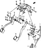 68 - PEDAL AND PEDAL BRACKET (MT)