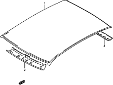 171 - ROOF PANEL (4DR)