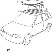 196 - ROOF LINING (5DR)