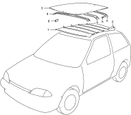 182 - HEAD LINING ROOF (3DR)