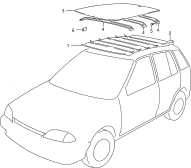 183 - HEAD LINING ROOF (5DR)
