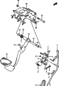 141 - PEDAL AND PEDAL BRACKET (AT)