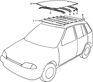 189 - HEAD LINING ROOF (5DR)
