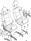 235 - FRONT SEAT (4DR:92, 93, 94 MODEL)