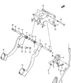 118 - PEDAL AND PEDAL BRACKET (MT:LHD)