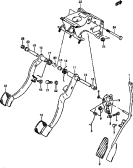 73 - PEDAL AND PEDAL BRACKET (MT)