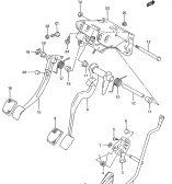 65 - PEDAL AND BRACKET (LHD)