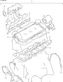 2 - ENGINE GASKET SET (W/FUEL INJECTION)
