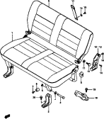 118 - REAR SEAT (V:JX HIGH ROOF)
