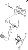 83 - PEDAL/PEDAL BRACKET (LHD:AT)