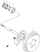 84 - REAR AXLE AND BRAKE DRUM (MT)