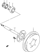85 - REAR AXLE AND BRAKE DRUM (AT)