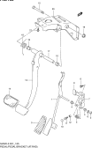 165 - PEDAL AND PEDAL BRACKET (AT:RHD)