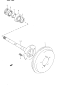 132 - REAR AXLE AND BRAKE DRUM