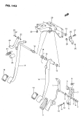 143 - PEDAL AND PEDAL BRACKET (MT:LHD)