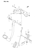 146 - PEDAL AND PEDAL BRACKET (AT:RHD)
