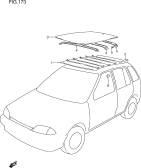 173 - ROOF LINING (5DR)