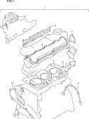 1 - ENGINE GASKET SET (SF310:E02,E15,E22,E54)