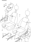 207A - FRONT SEAT (3DR,5DR:VIN NO.500001%)