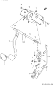 200 - PEDAL AND PEDAL BRACKET (LHD:AT)