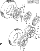 78 - A ROAD WHEEL AND TIRE