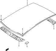 140 - ROOF PANEL (4DR)