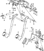 84 - A PEDAL AND PEDAL BRACKET (MT W/AUTO CRUISE)