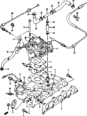 13 - INTAKE MANIFOLD AND THROTTLE BODY (AT:89, 90 MODEL) FIRST DESIGN