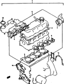 1 - ENGINE GASKET SET (2 VALVE)