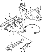 28 - EXHAUST MANIFOLD (92, 93 MODEL:4DR)