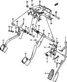 147 - PEDAL AND PEDAL BRACKET (MT)