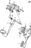 148 - PEDAL AND PEDAL BRACKET (AT)